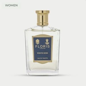 White Rose Eau de Toilette — Women's Fragrance (Gold & Navy)